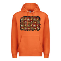 Carrot christmas gingerbread man and house background Premium Hoodie - BundleAndBundleShop