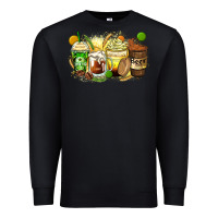 Black beer coffee cups Premium Sweatshirt - Zillion Design Studio