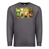 Charcoal Heather beer coffee cups Premium Sweatshirt - Zillion Design Studio
