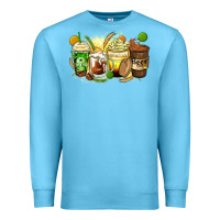 Ocean Blue beer coffee cups Premium Sweatshirt - Zillion Design Studio