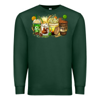 Sports Green beer coffee cups Premium Sweatshirt - Zillion Design Studio