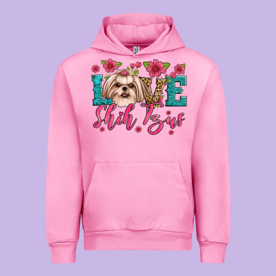 Love Shih Tzus Urban Hoodie Designed By Jahusdesignshop