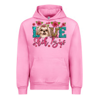 Fuchsia Pink love shih tzus Urban Hoodie - JahusDesignShop