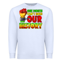 White one month cant hold our history juneteenth Premium Sweatshirt - texasbilliewilder