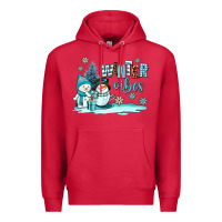 Cardinal winter vibes Premium Hoodie - AdoDesignShop