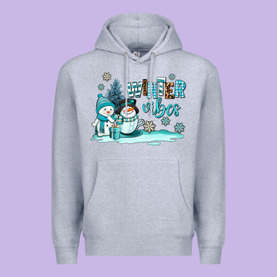 Winter Vibes Premium Hoodie Designed By Adodesignshop