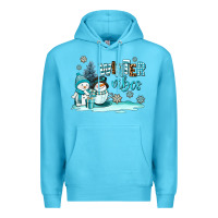 Ocean Blue winter vibes Premium Hoodie - AdoDesignShop