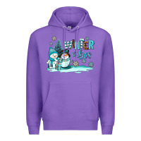 Purple winter vibes Premium Hoodie - AdoDesignShop