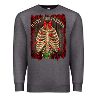 Charcoal Heather Happy Horrordays Premium Sweatshirt - RanaPortraitStore