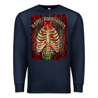 Navy Happy Horrordays Premium Sweatshirt - RanaPortraitStore