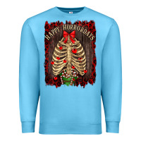 Ocean Blue Happy Horrordays Premium Sweatshirt - RanaPortraitStore