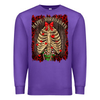 Purple Happy Horrordays Premium Sweatshirt - RanaPortraitStore