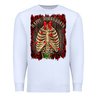 White Happy Horrordays Premium Sweatshirt - RanaPortraitStore