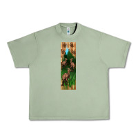 Oil Green dinosaur parasaurolophus pen wrap Urban Heavy Tee - Artiststas