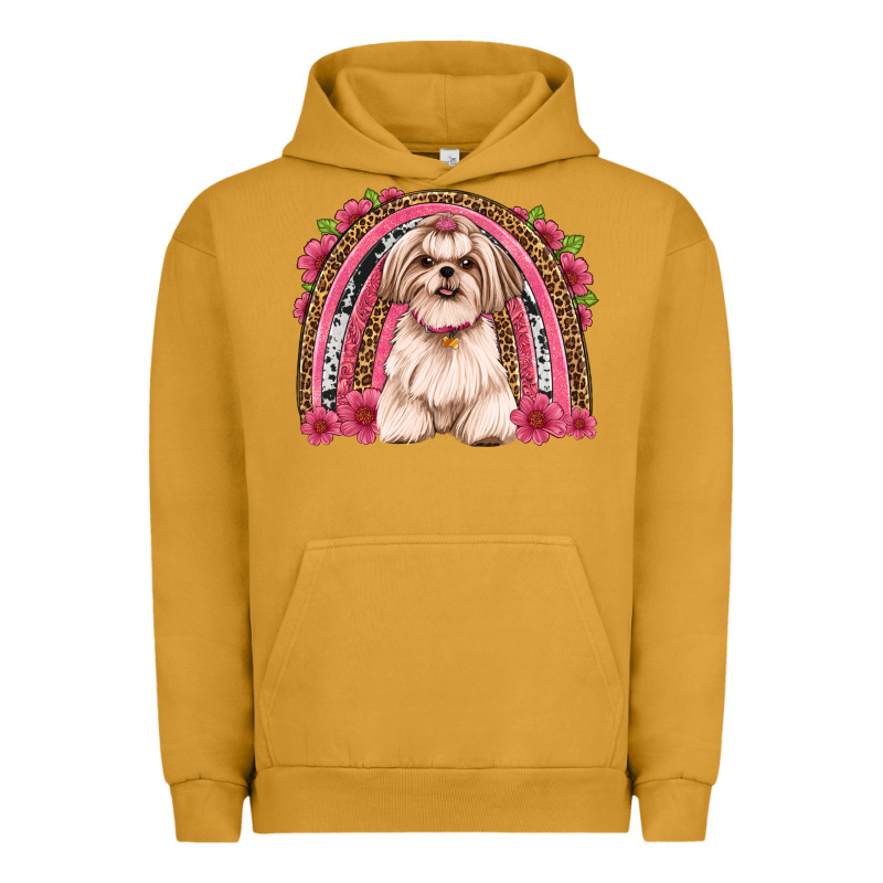 Shih Tzu Floral Rainbow Urban Hoodie by JahusDesignShop | Teevron