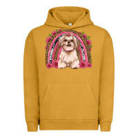 Pigment Peanut Butter shih tzu floral rainbow Urban Hoodie - JahusDesignShop
