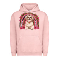 Pigment Salmon shih tzu floral rainbow Urban Hoodie - JahusDesignShop