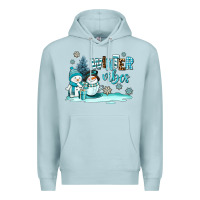 Blue Mist winter vibes Premium Hoodie - AdoDesignShop