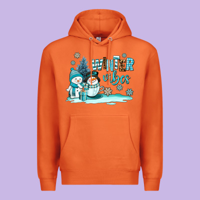 Winter Vibes Premium Hoodie Designed By Adodesignshop