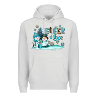 Dove Grey winter vibes Premium Hoodie - AdoDesignShop