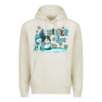 Oatmeal Heather winter vibes Premium Hoodie - AdoDesignShop