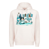 Pale Pink winter vibes Premium Hoodie - AdoDesignShop
