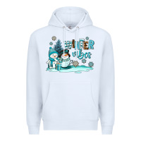 White winter vibes Premium Hoodie - AdoDesignShop