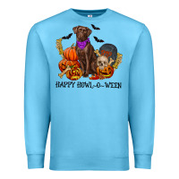 Ocean Blue Happy howl o ween Premium Sweatshirt - RanaPortraitStore