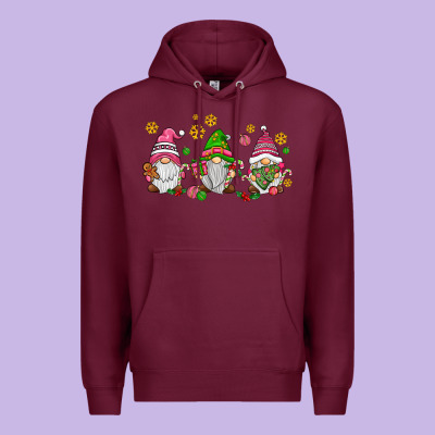 Pink Christmas Gnomies Premium Hoodie Designed By Adodesignshop