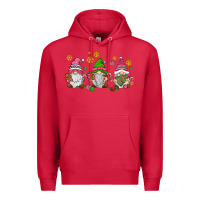 Cardinal pink christmas gnomies Premium Hoodie - AdoDesignShop