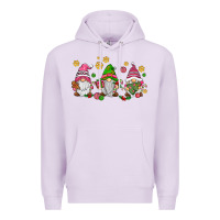 Lilac pink christmas gnomies Premium Hoodie - AdoDesignShop