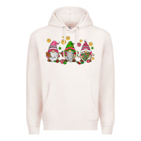 Pale Pink pink christmas gnomies Premium Hoodie - AdoDesignShop