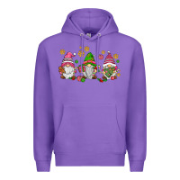 Purple pink christmas gnomies Premium Hoodie - AdoDesignShop