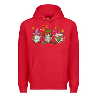 Red pink christmas gnomies Premium Hoodie - AdoDesignShop