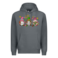 Rock pink christmas gnomies Premium Hoodie - AdoDesignShop