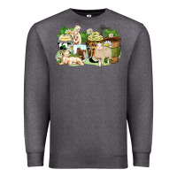 Charcoal Heather sheep coffee cups Premium Sweatshirt - Zillion Design Studio