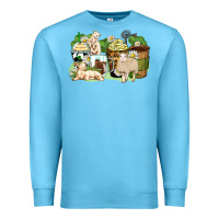 Ocean Blue sheep coffee cups Premium Sweatshirt - Zillion Design Studio