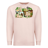 Pale Pink sheep coffee cups Premium Sweatshirt - Zillion Design Studio