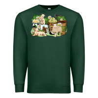 Sports Green sheep coffee cups Premium Sweatshirt - Zillion Design Studio