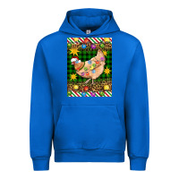 Cobalt Christmas Chicken Urban Hoodie - Artiststas