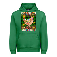 Emerald Christmas Chicken Urban Hoodie - Artiststas