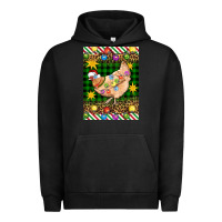 Pigment Black Christmas Chicken Urban Hoodie - Artiststas