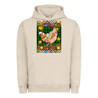 Pigment French Oak Christmas Chicken Urban Hoodie - Artiststas
