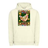Pigment Pistachio Christmas Chicken Urban Hoodie - Artiststas