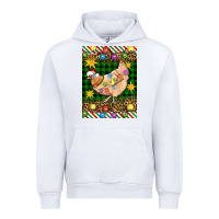 White Christmas Chicken Urban Hoodie - Artiststas