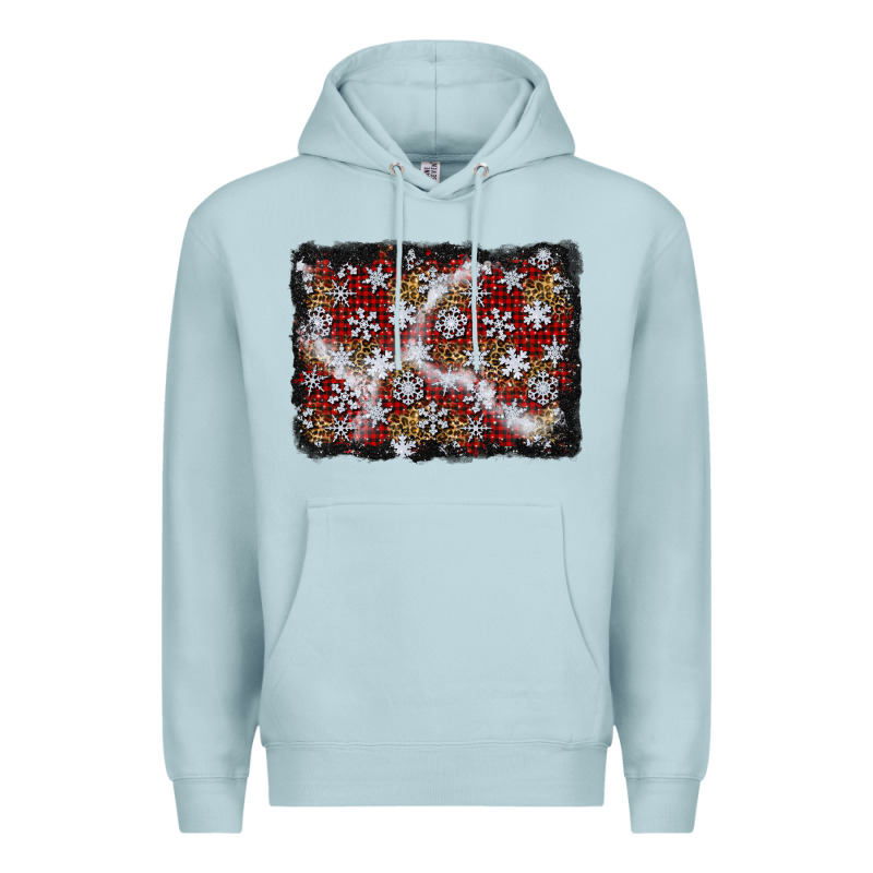 Christmas Snow Crystals Background Premium Hoodie by BundleAndBundleShop | Teevron