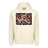 Sandshell christmas snow crystals background Premium Hoodie - BundleAndBundleShop