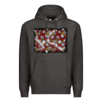 Smoke christmas snow crystals background Premium Hoodie - BundleAndBundleShop
