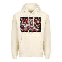 Tofu christmas snow crystals background Premium Hoodie - BundleAndBundleShop