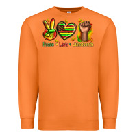 Carrot peace love juneteenth Premium Sweatshirt - texasbilliewilder